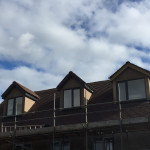 External rendering on dormer windows