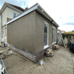 rendering on a house extension
